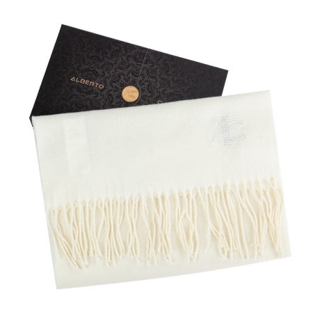 Ivory Dolce Caldo Cashmere Scarf.