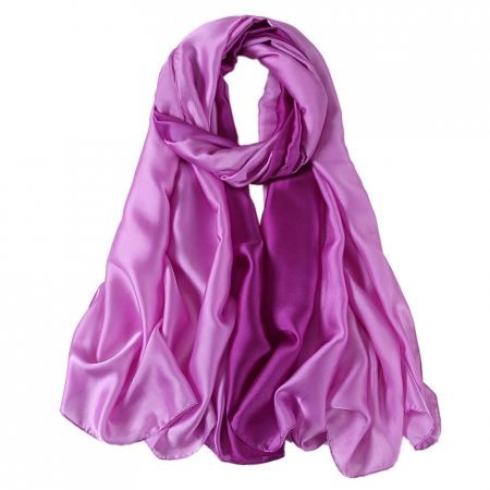 Pink Purple Duo Silk Stole