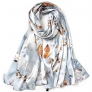 Foulard touché soie SATIN BIRD