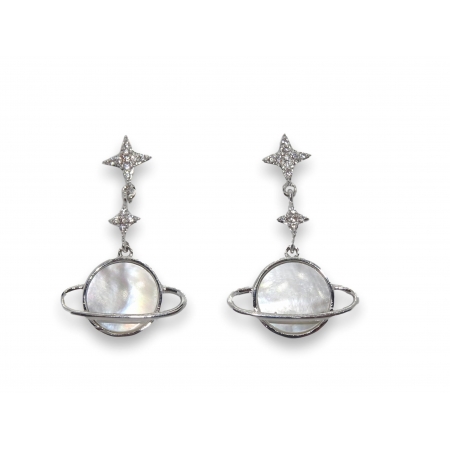 GALAXY EARRINGS SILVER