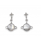 GALAXY EARRINGS SILVER