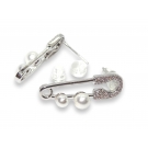 PIN EARRINGS SILVER