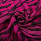 Voile de Soie Fuschia Zébra Véra