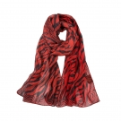 Voile de Soie Red Zebra Véra